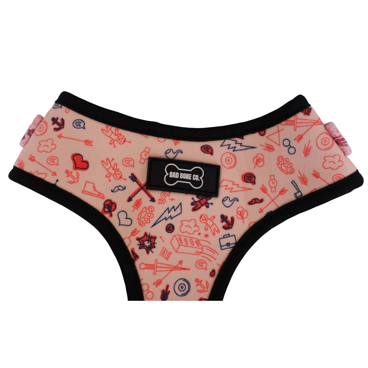 Pechera Voodoo - detalle del estampado