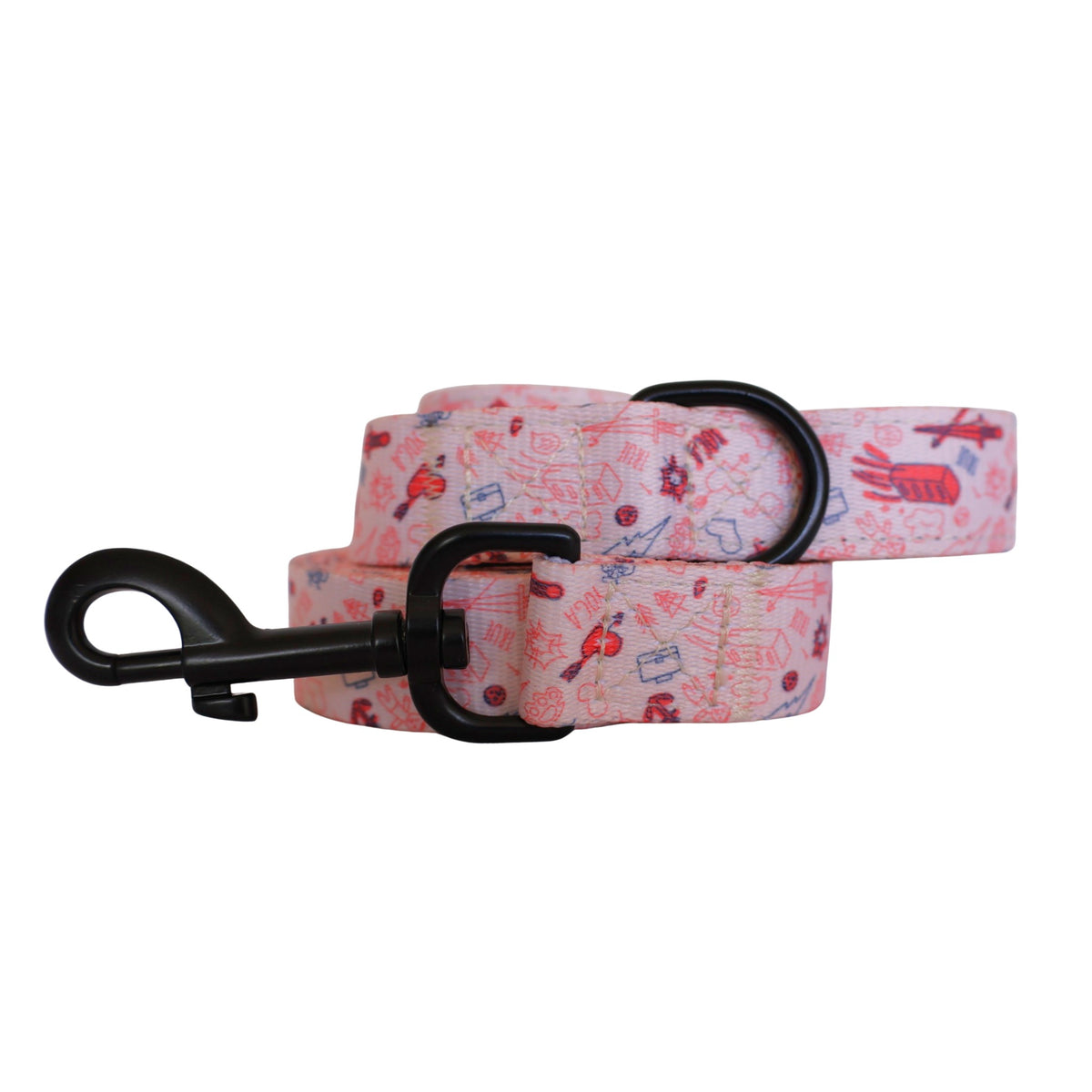 Correa Voodoo rosa estampado tattoo enrollada
