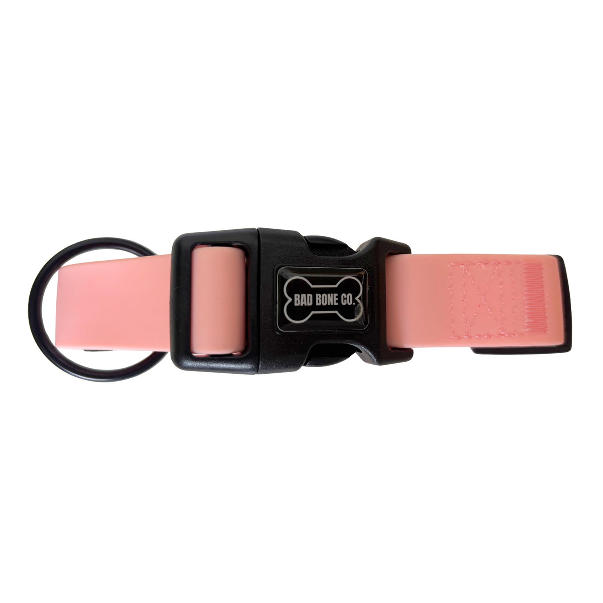 Collar PVC rosa - detalle del broche