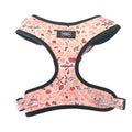Pechera Voodoo para perro rosa estampado tattoo - frente