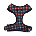 Pechera Diamond rombos azul y rojo - frente