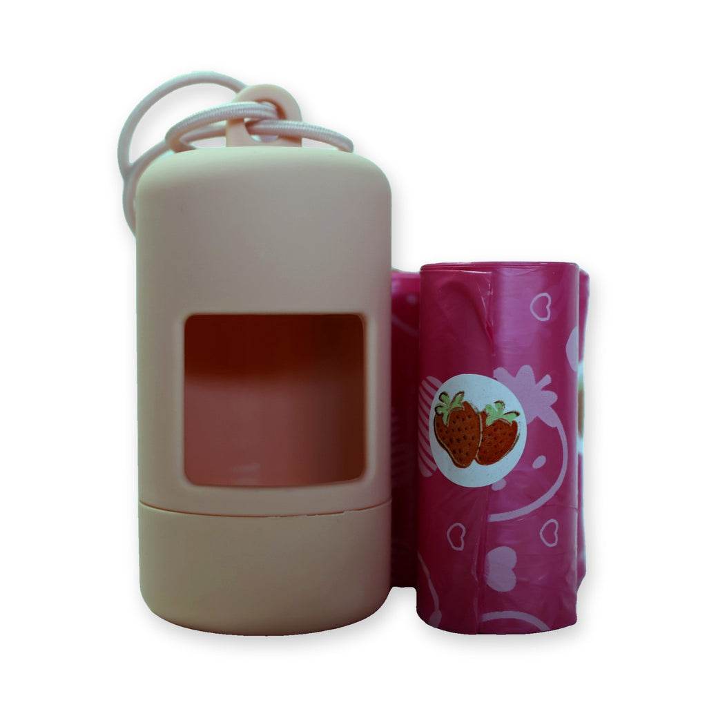 Dispensador de bolsitas rosa