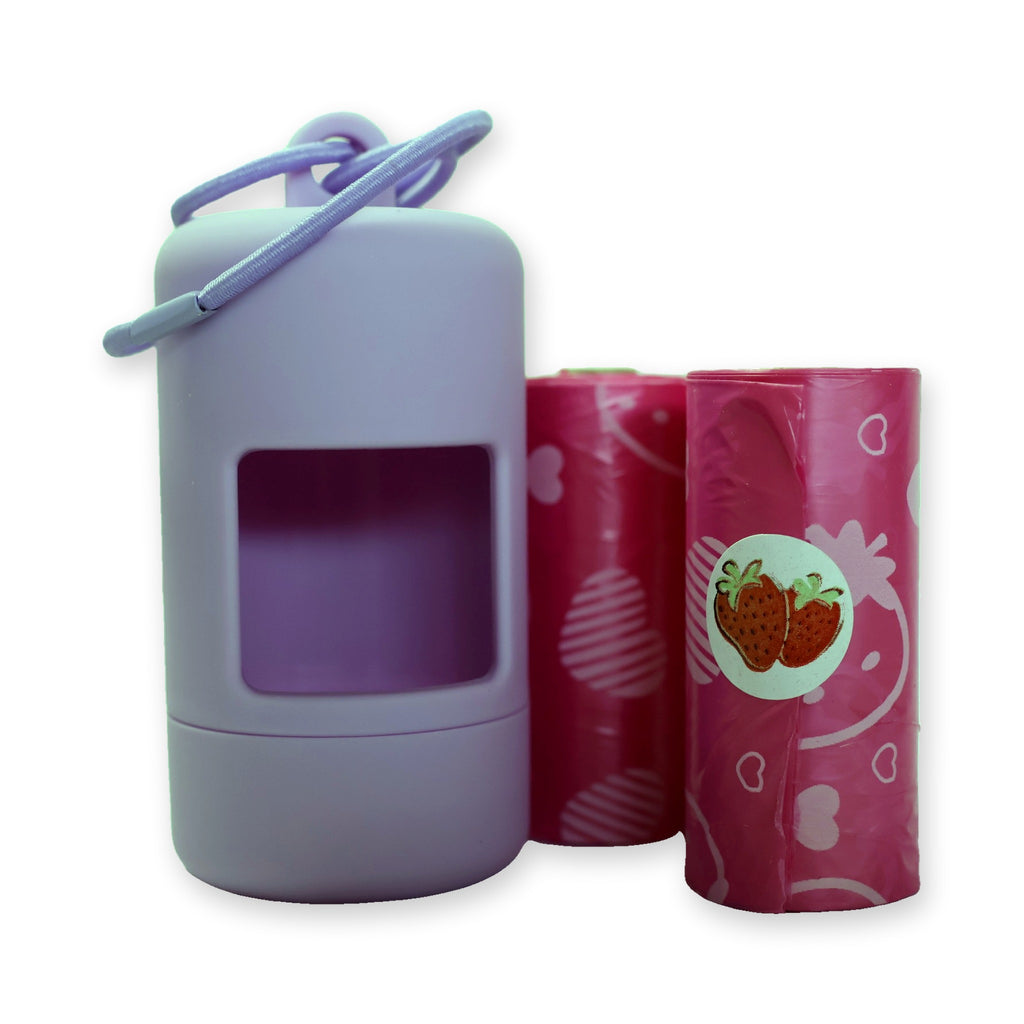 Dispensador de bolsitas morado