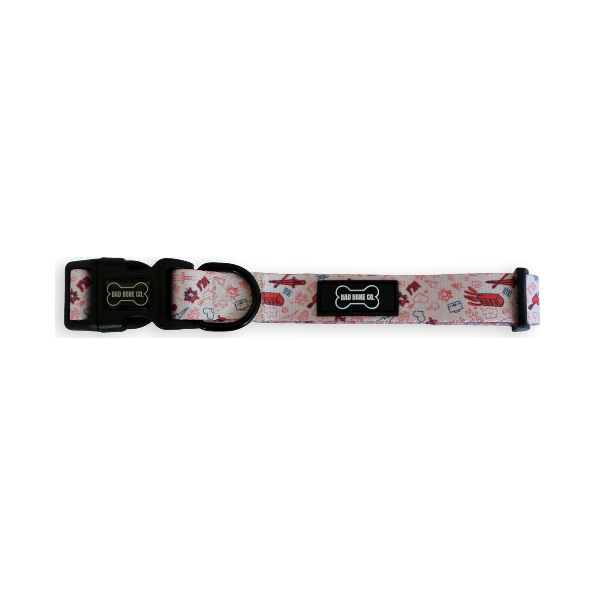 Collar Voodoo rosa estampado tattoo